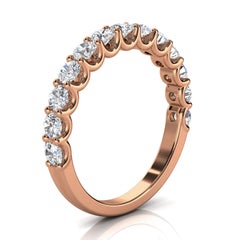 14k Rose Gold Alina "U" Shape Diamond Ring '4/5 Ct. Tw'