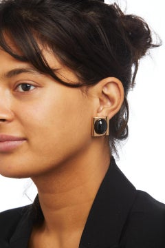 14k Rose Gold and 46.25 Carat Star Diopside Stud Earrings