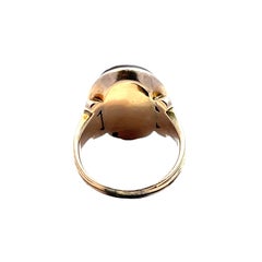 14k Rose Gold Antique Cameo Ring