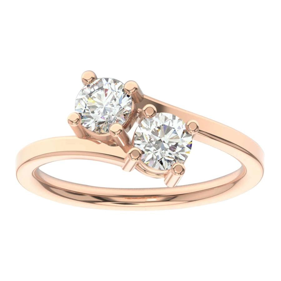 14K Rose Gold Artemis Diamond Ring '4/5 Ct. tw'