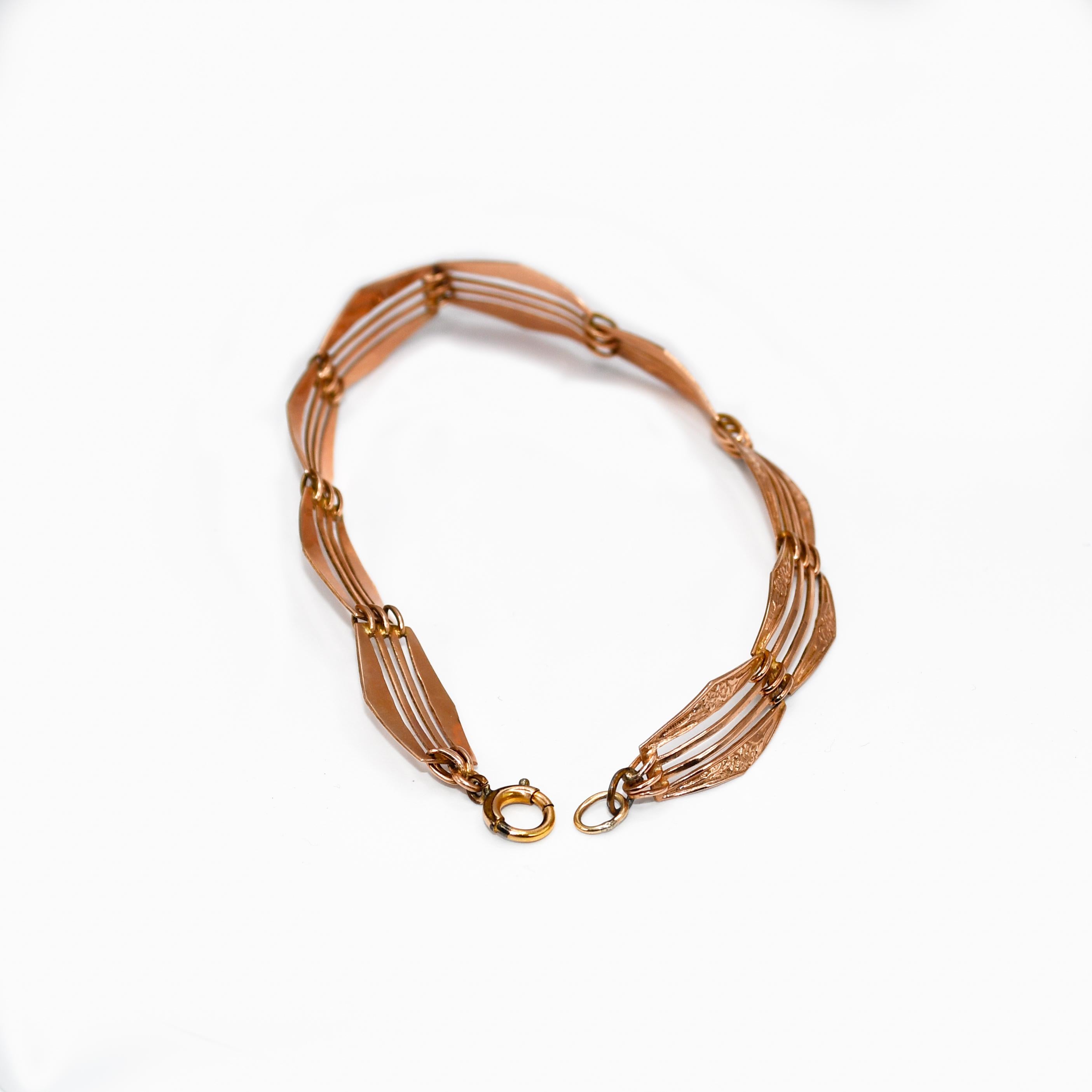 14k Rose Gold Bracelet, 6.5gr For Sale 1