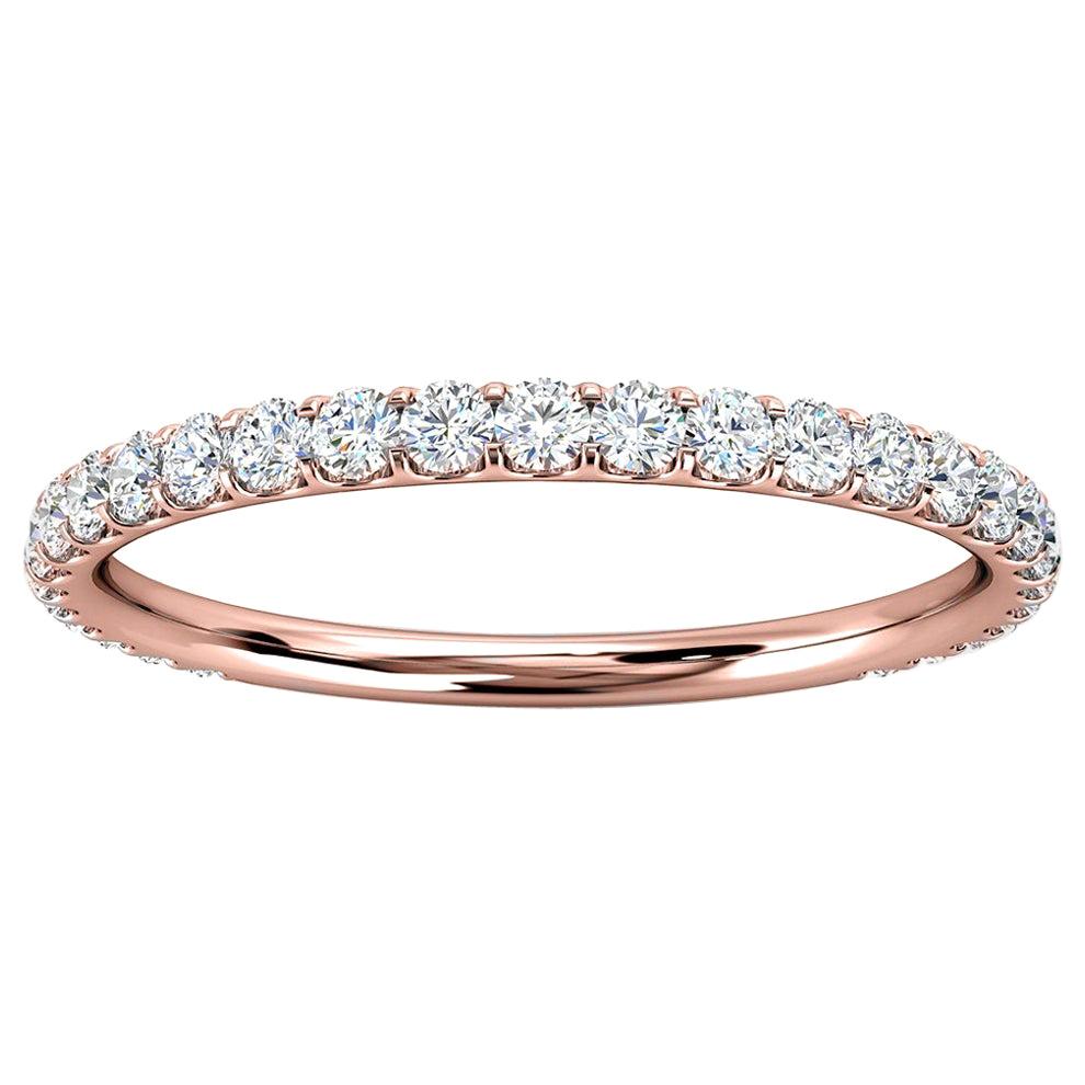 For Sale:  14K Rose Gold Carole Micro-Prong Diamond Ring '1/3 Ct. Tw'