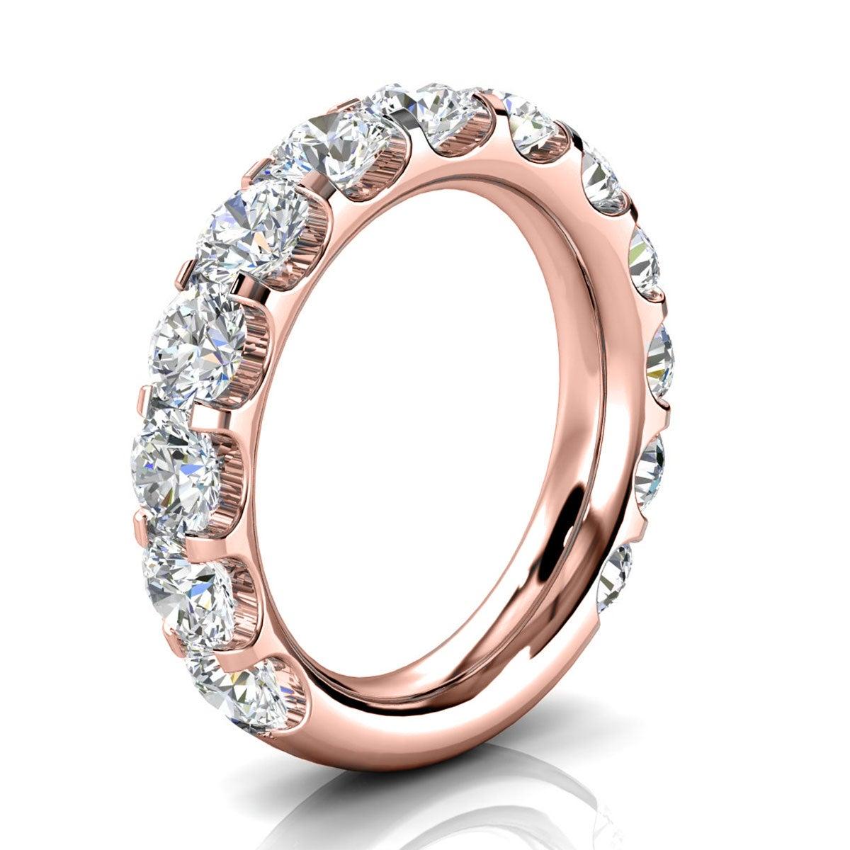 For Sale:  14k Rose Gold Carole Micro-Prong Diamond Ring '3 Ct. tw' 2