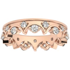 Anillo de diamantes de oro rosa de 14 quilates Caterina Eternity '4/5 Ct. Tw'