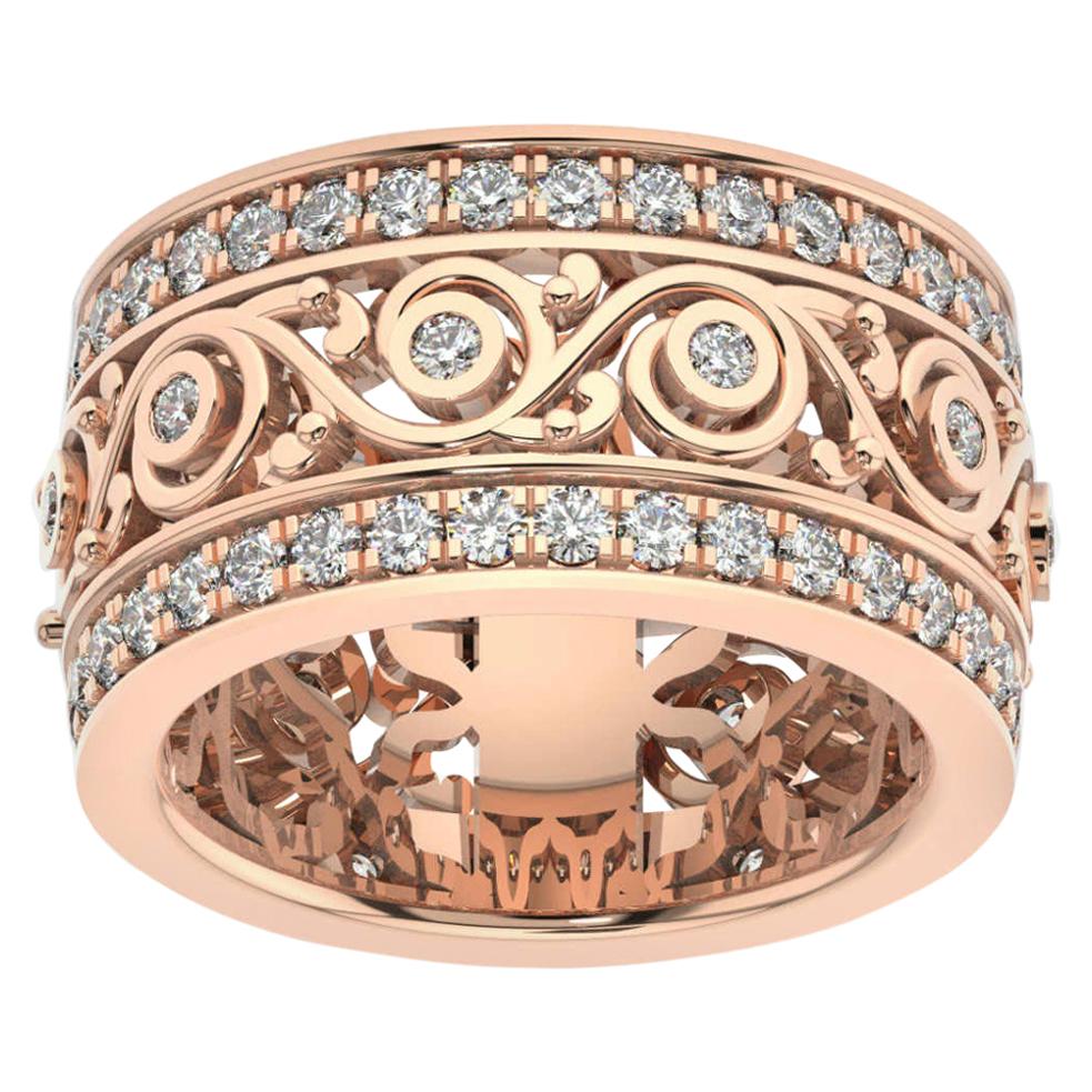 14k Rose Gold Charlotte Royal Diamond Ring '1 1/2 Ct. Tw'