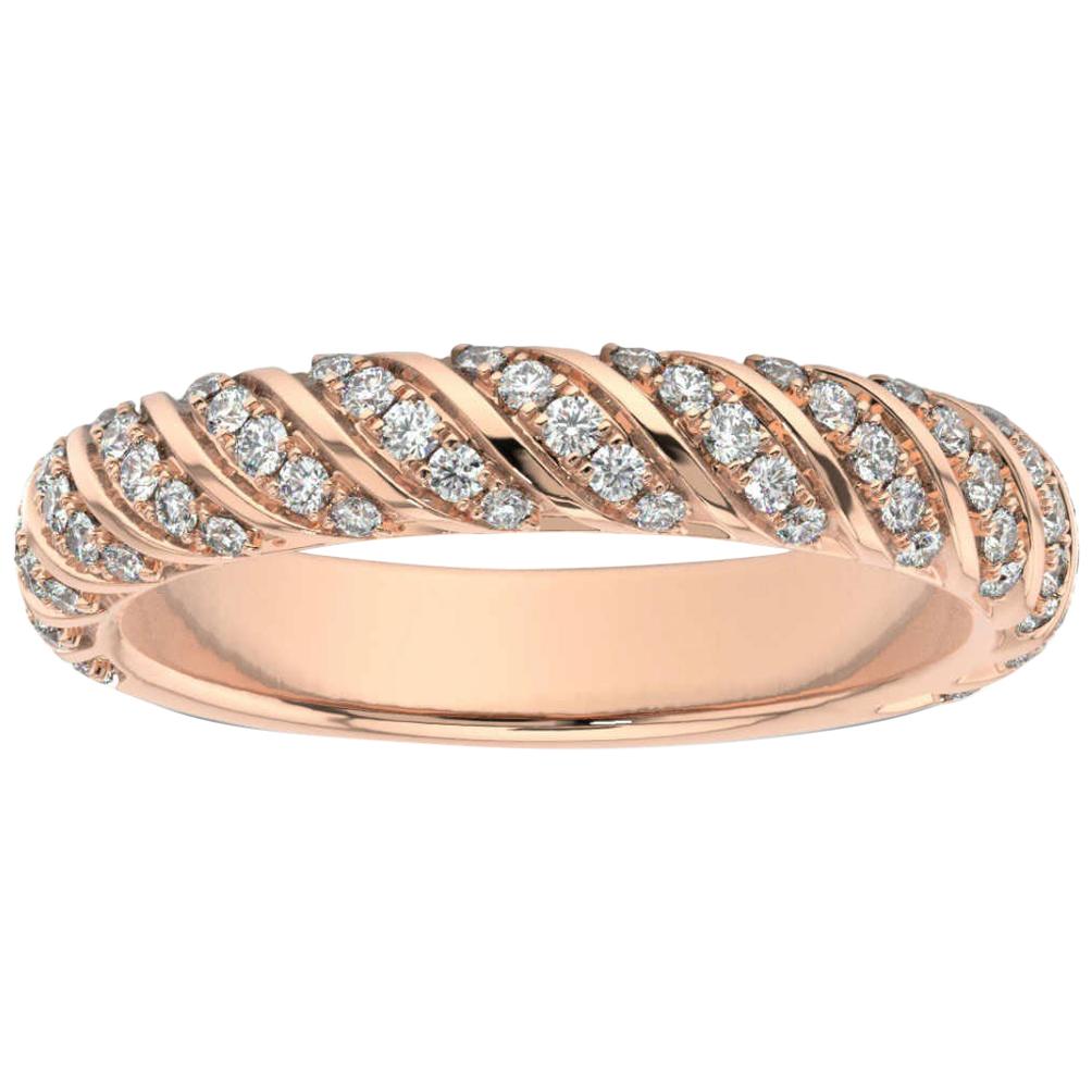 14K Rose Gold Constance Diamond Ring '2/5 Ct. tw' For Sale