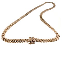 14k Rose Gold Cuban Link Chain Necklace 150.6g