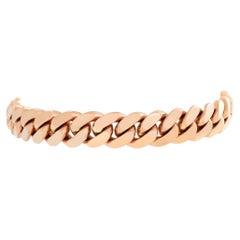 14k rose gold cuban link bracelet