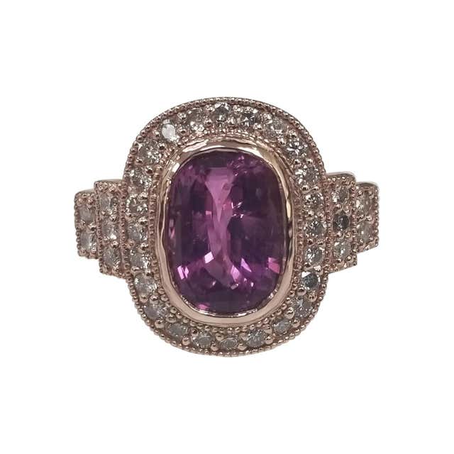 Nazarelle 14K White and Rose Gold Pink Tourmaline Pink Sapphire and ...