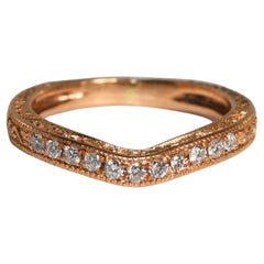 14 Karat Roségold Diamantring 0,15 Karat