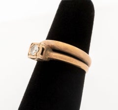 14K Rose Gold Diamond Engagement Ring