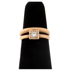 14K Rose Gold Diamond Engagement Ring