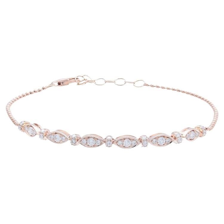 Bracelet Gazebo Fancy Collection en or rose 14K et diamants (0,5 ct)
