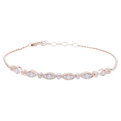 Bracelet Gazebo Fancy Collection en or rose 14K et diamants (0,5 ct)