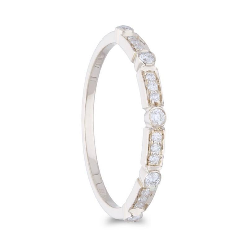 Diamond Total Carat Weight: This exquisite Gazebo ring features a total carat weight of 0.15 carats, showcasing 17 excellent round diamonds, creating a captivating and elegant piece of jewelry.

Round Diamonds: The ring boasts 17 meticulously