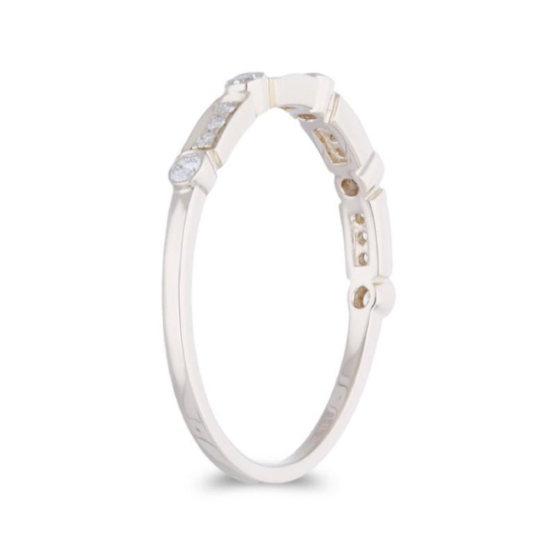 Moderno Anello Collection'S in oro rosa 14K e diamanti Gazebo (0,15 carati) in vendita
