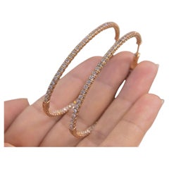 14K Rose Gold Diamant-Ohrringe - 3,30CT DIER145 IETJ