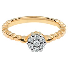14k Gold Diamant Ring Delicate Verlobungsring Diamant Ehering