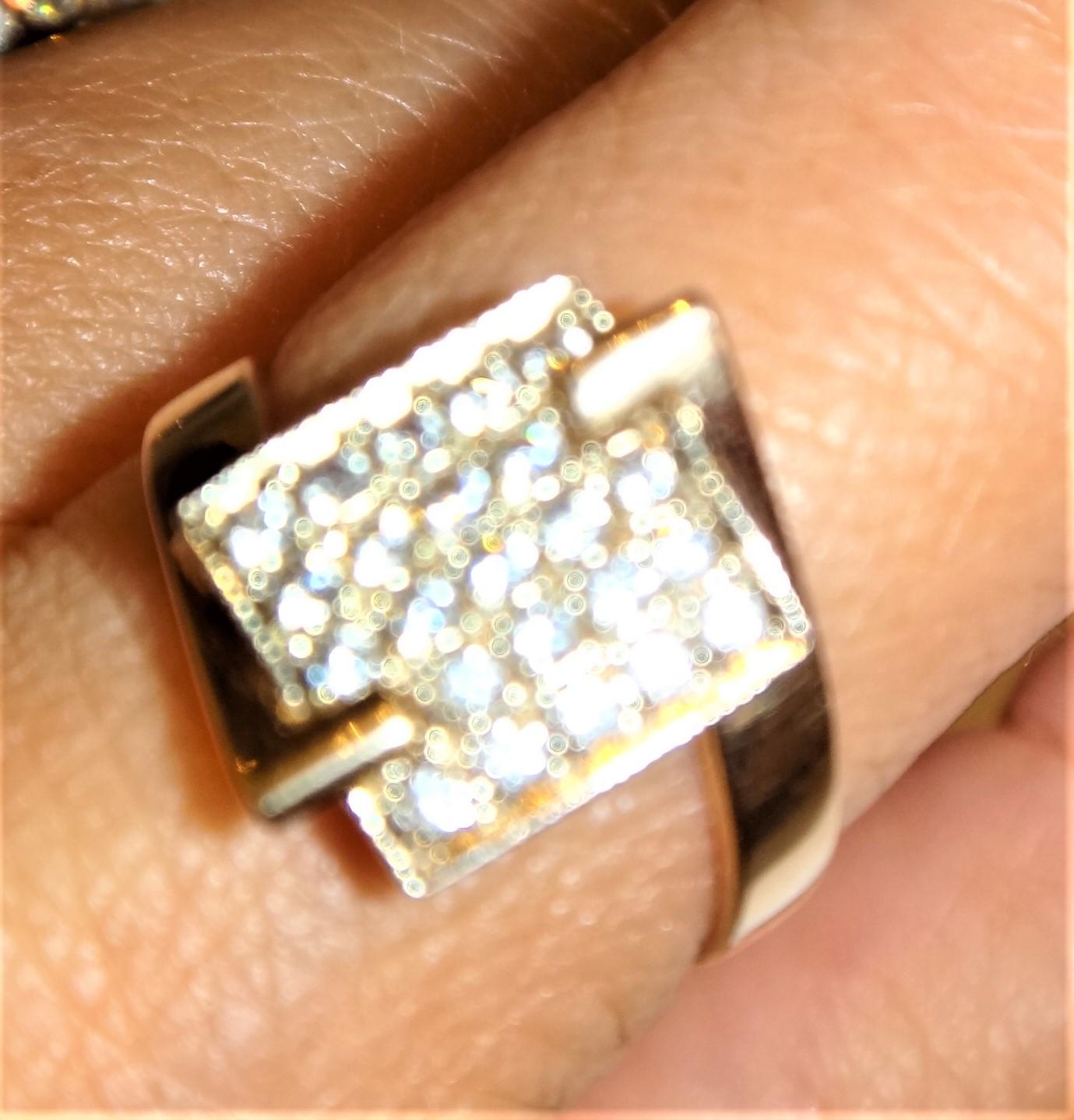 14K Rose Gold Diamantring 5