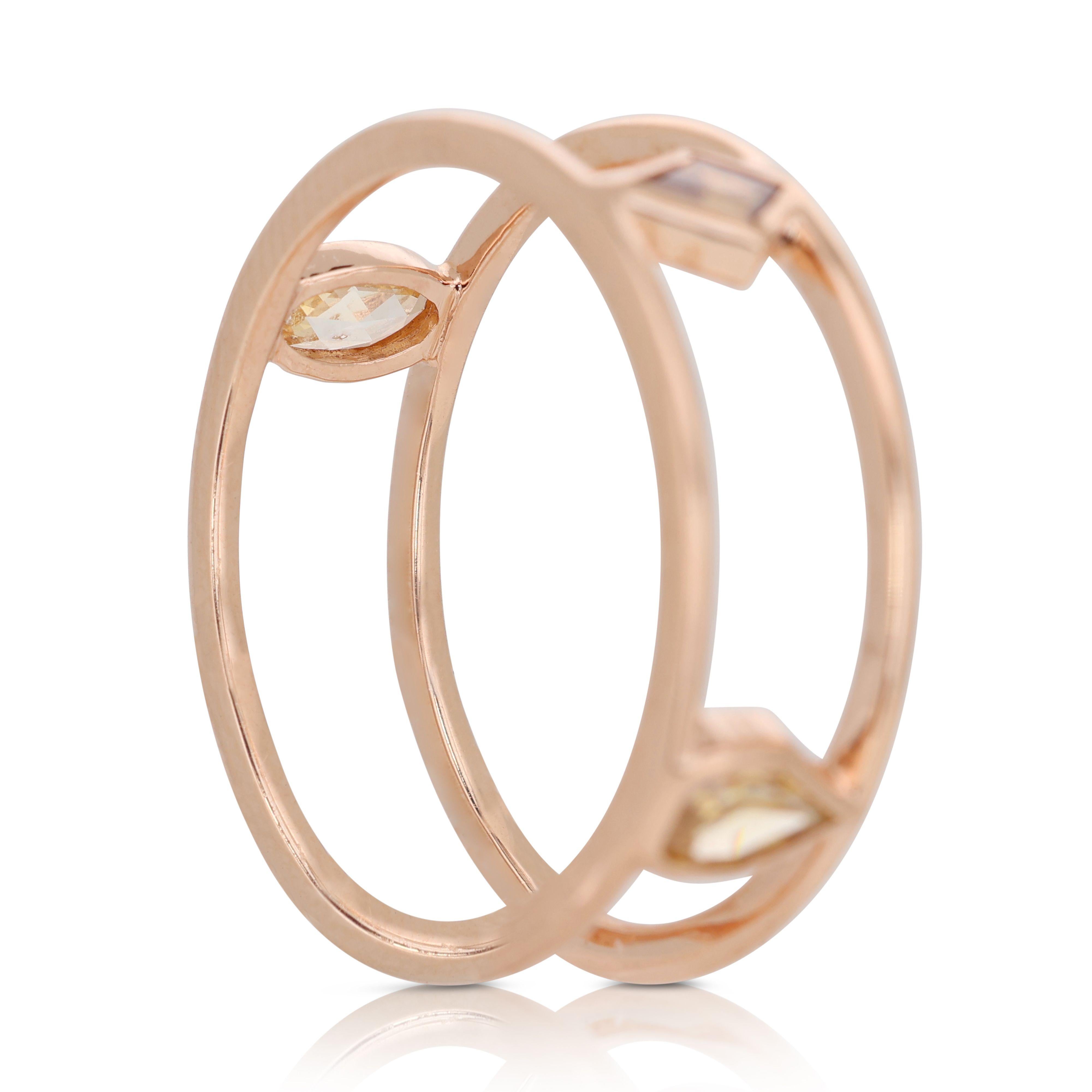 14k Rose Gold Diamond Ring 1