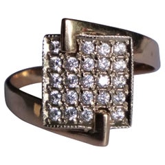 14K Rose Gold Diamantring
