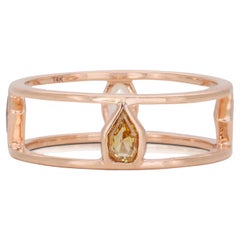 14k Rose Gold Diamond Ring