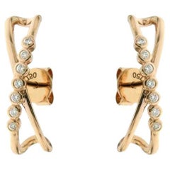 Used 14K Rose Gold & Diamonds Gazebo Collection Earring (0.12 Ct)