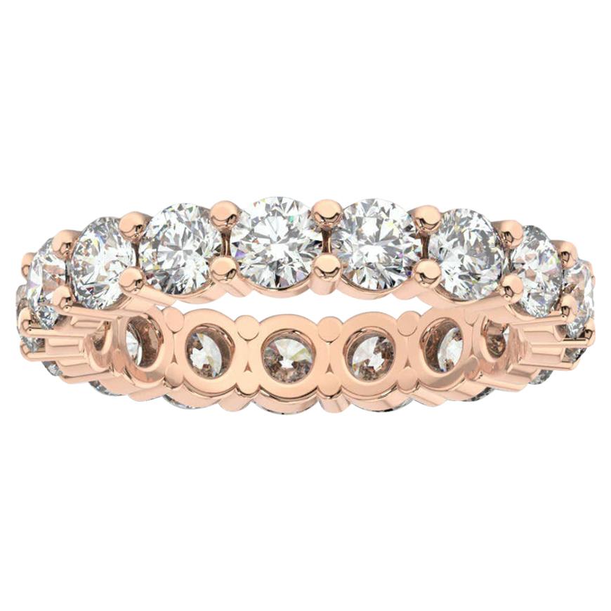 14K Rose Gold Doris Eternity Diamond Ring '2 1/2 Ct. tw' For Sale