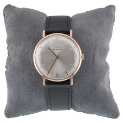 14k Rose Gold Doxa Men's Hand-Winding Watch w/ Leather Band
