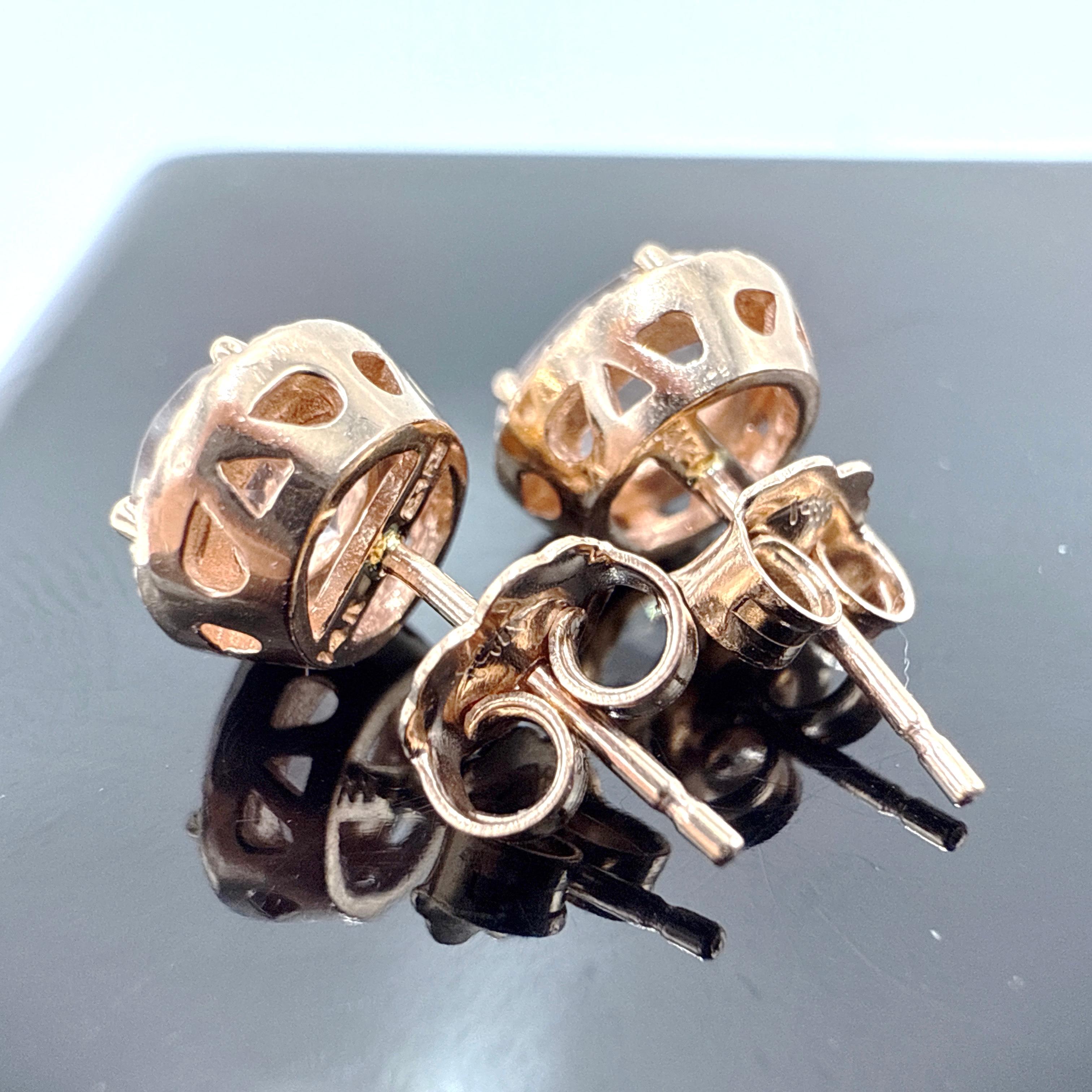 da uomo o donna Orecchini a grappolo in oro rosa 14K Effy con morganite e diamanti 1.60TCW in vendita