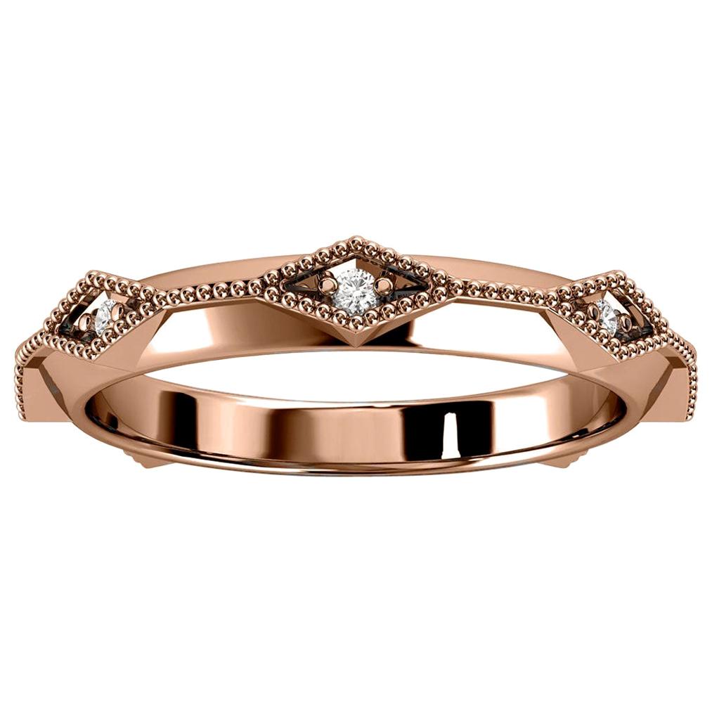 For Sale:  14k Rose Gold Elsa Diamond Ring