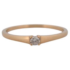 Verlobungsring aus 14 Karat Roségold mit Diamant