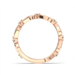 14 Karat Rose Gold Entwine Diamond Ring '1/10 Carat'