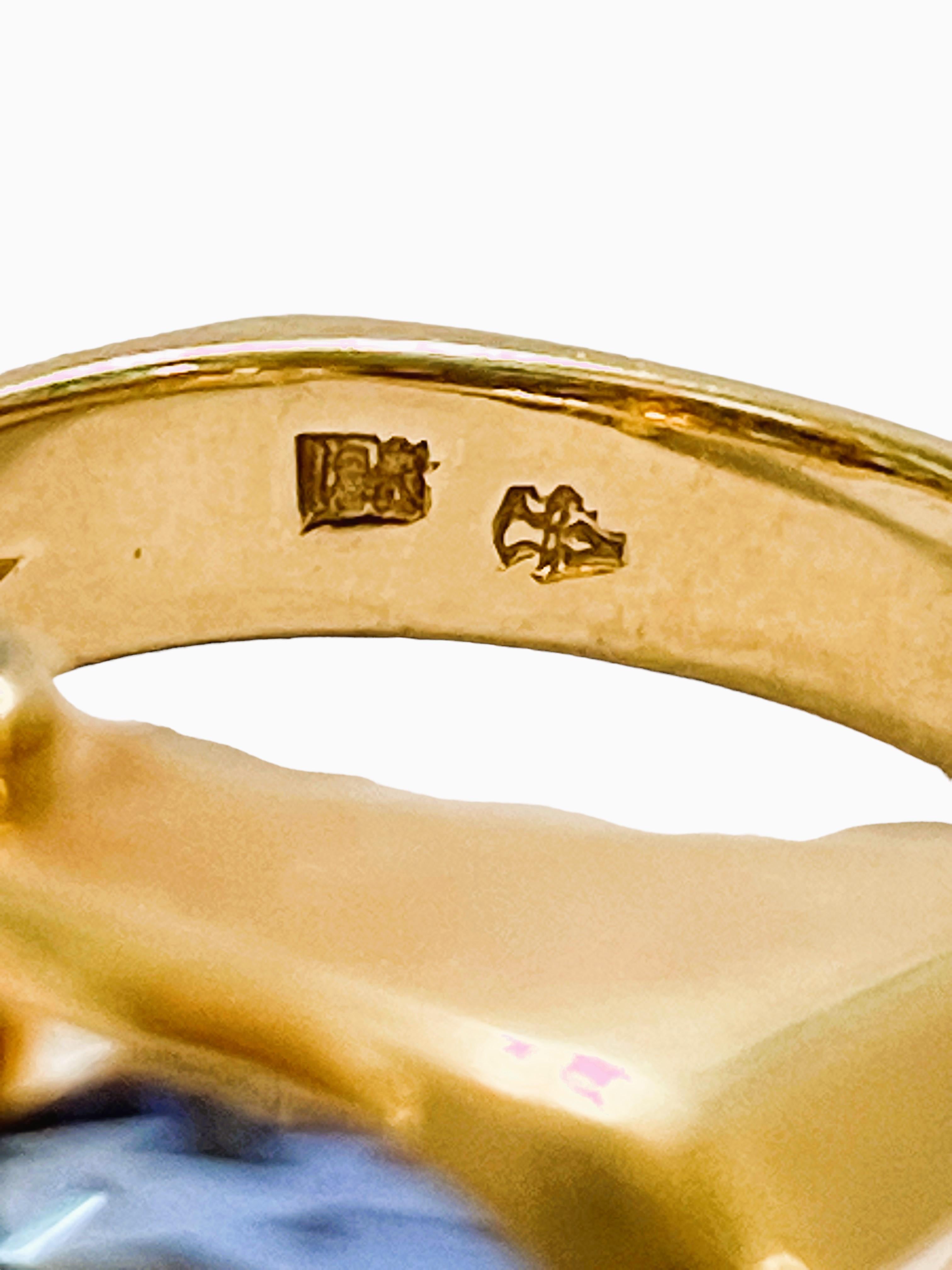 14k Rose Gold Ethiopian Opal & Chocolate Diamond Levian Ring W Appraisal For Sale 3