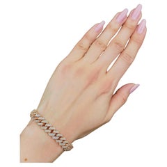 14k Rose Gold Fashion Cuban Link Bracelet