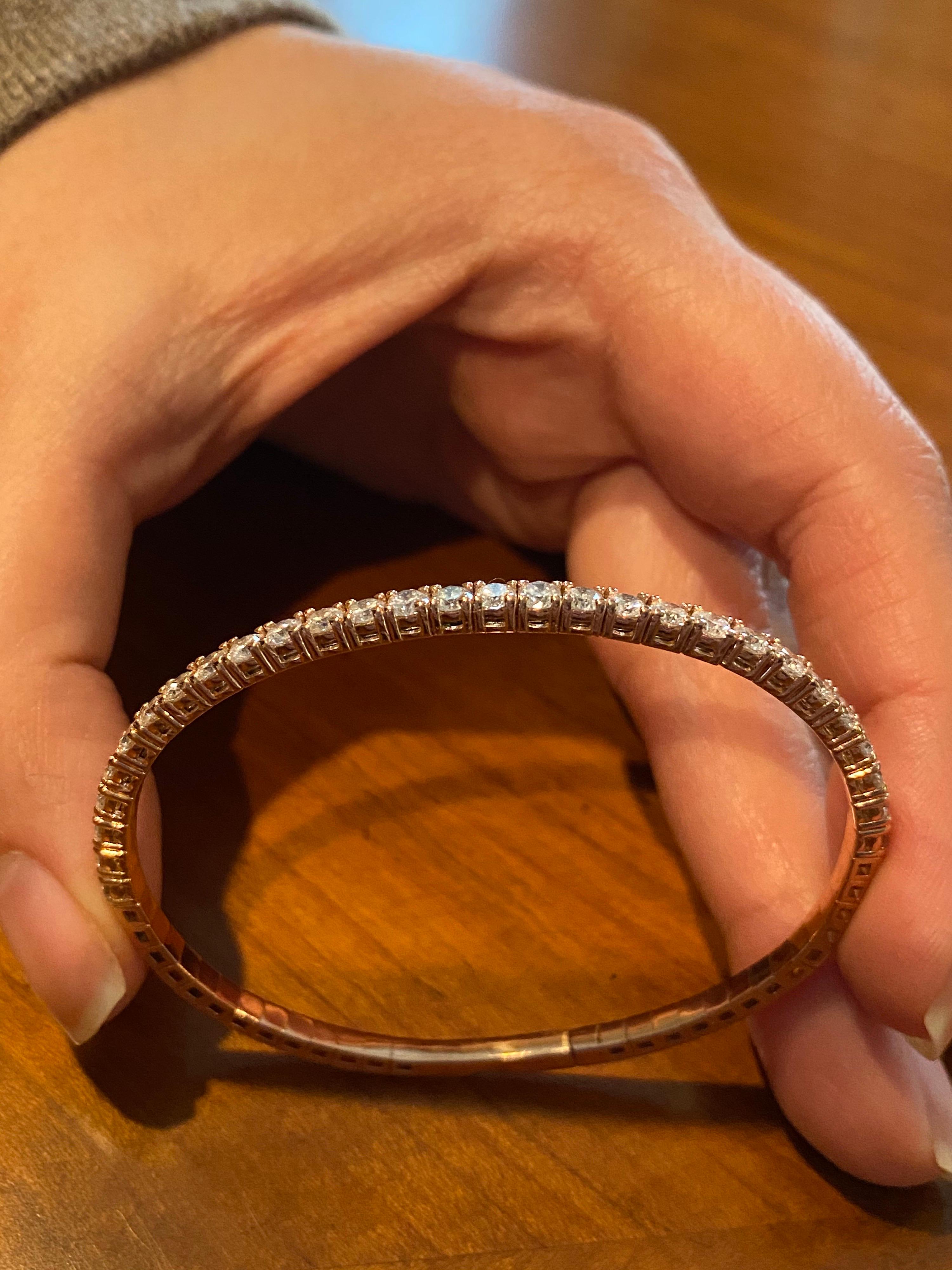 flexible diamond bracelet