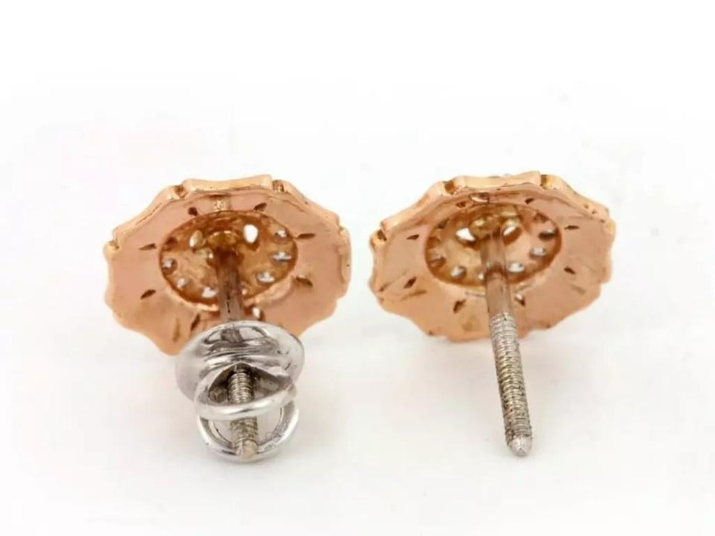 Oro rosa 14K Design/One floreale fatto a mano Orecchino con diamante genuino Regalo di matrimonio
Leggero, può essere indossato tutti i giorni

Informazioni aggiuntive:
Condit: Nuovo senza etichette: Un articolo nuovo di zecca, non usato e non
