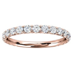 14k Rose Gold GIA French Pave Diamond Ring '1/2 Ct. Tw'