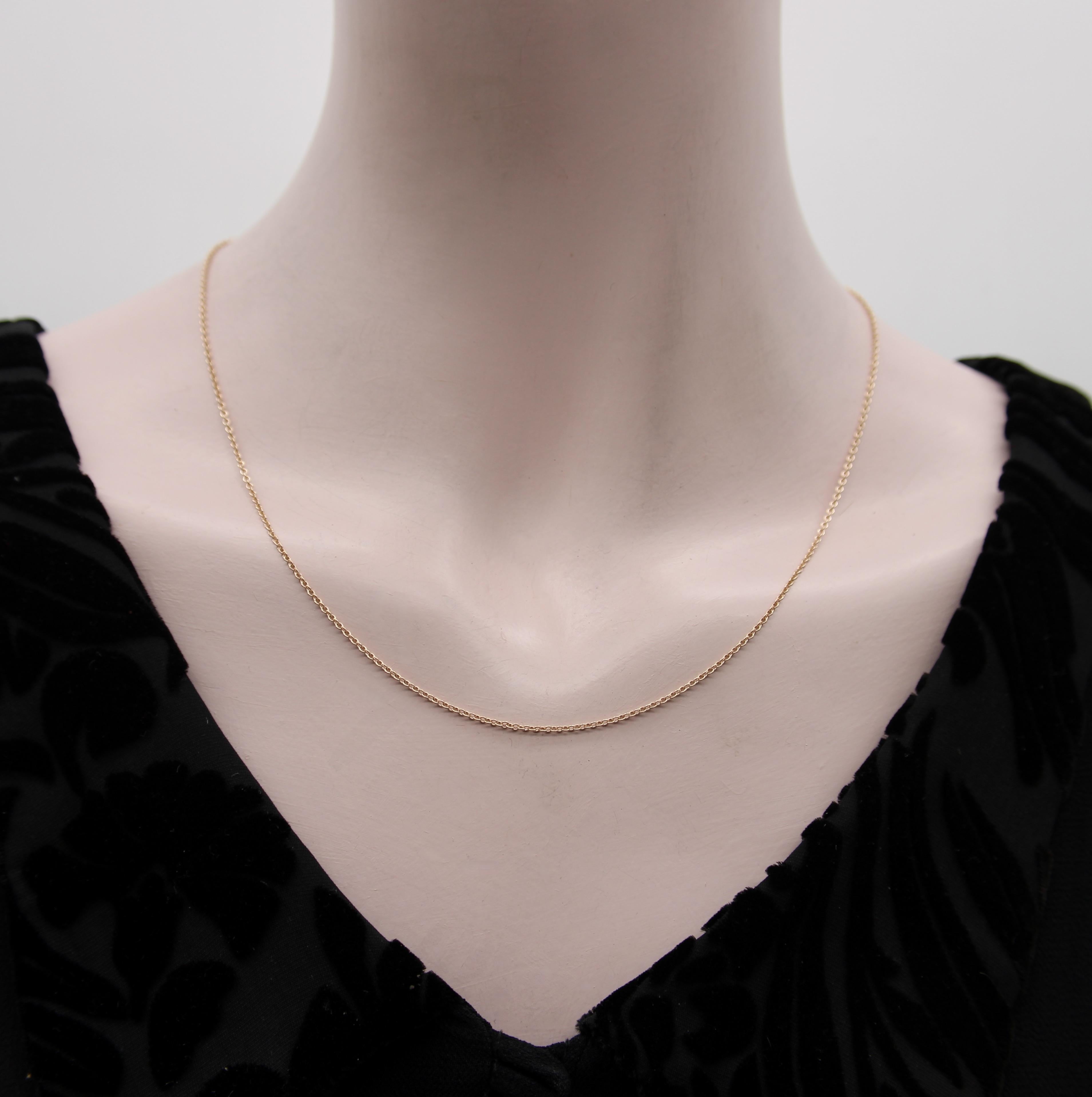 14K Rose Gold Italienisch Belcher Link Kette im Angebot 1