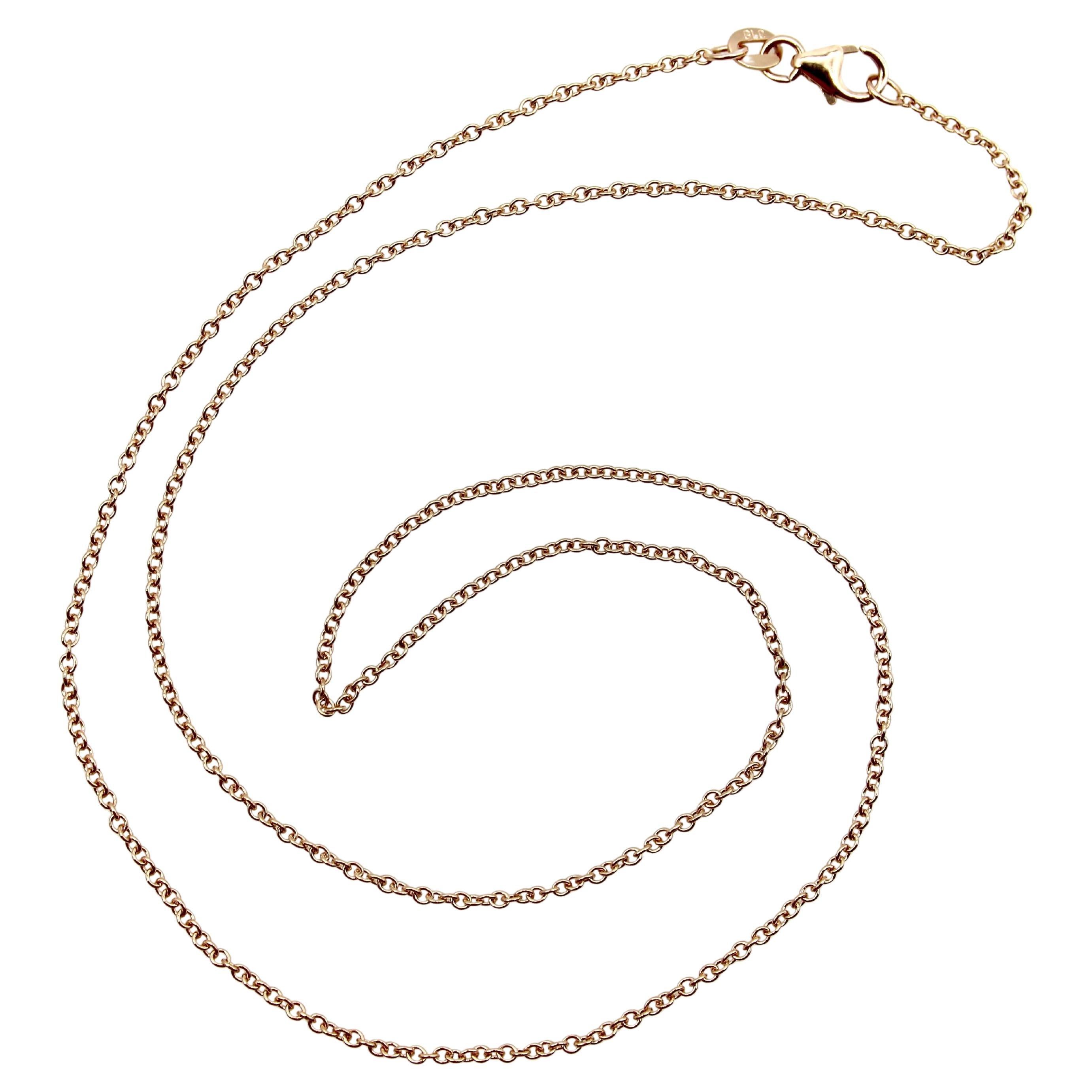 Chaîne à maillons italiens Belcher en or rose 14K
