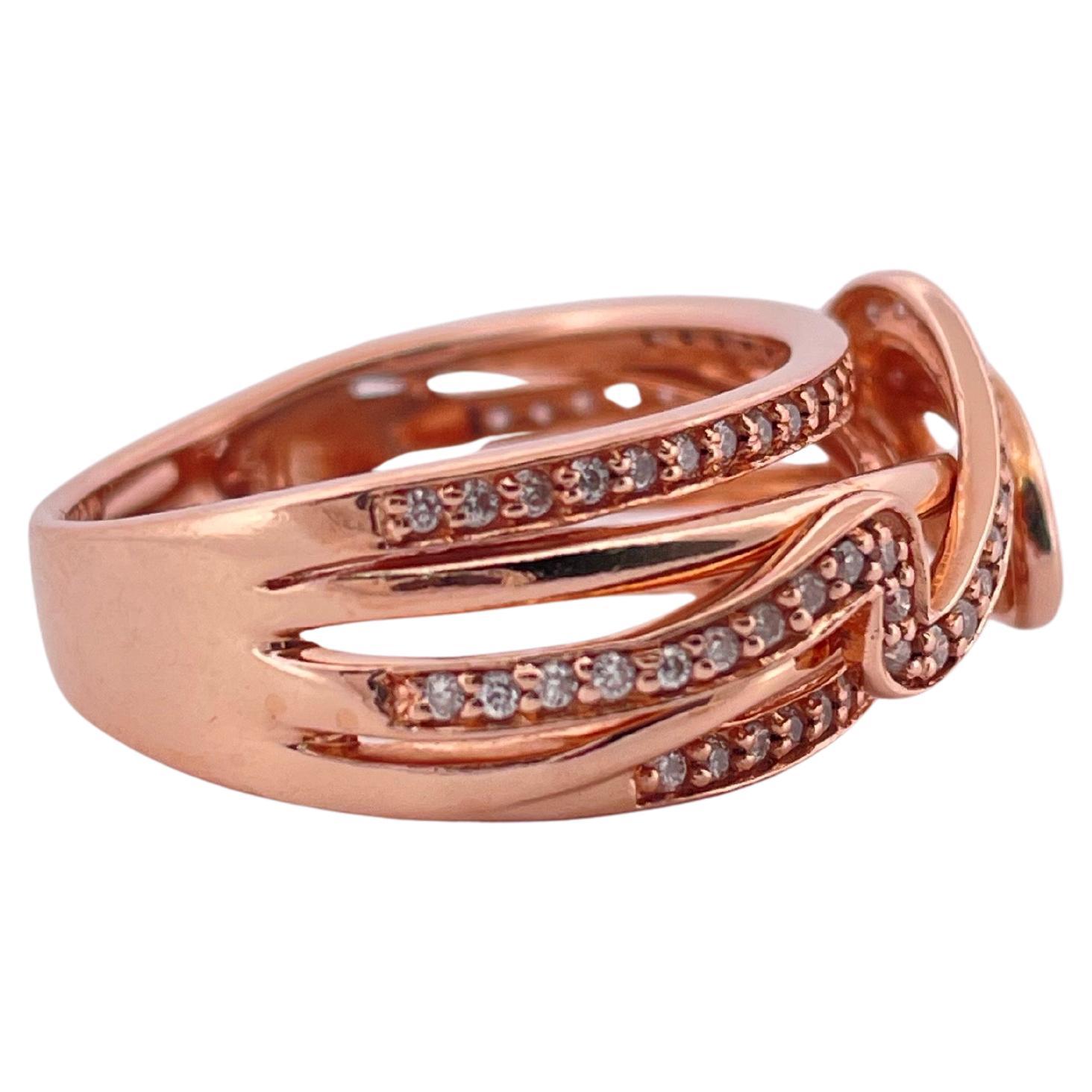 Contemporain Bague en or rose 14K Le Vian 0.455ctw H-I SI1-SI2 Diamond Ring en vente