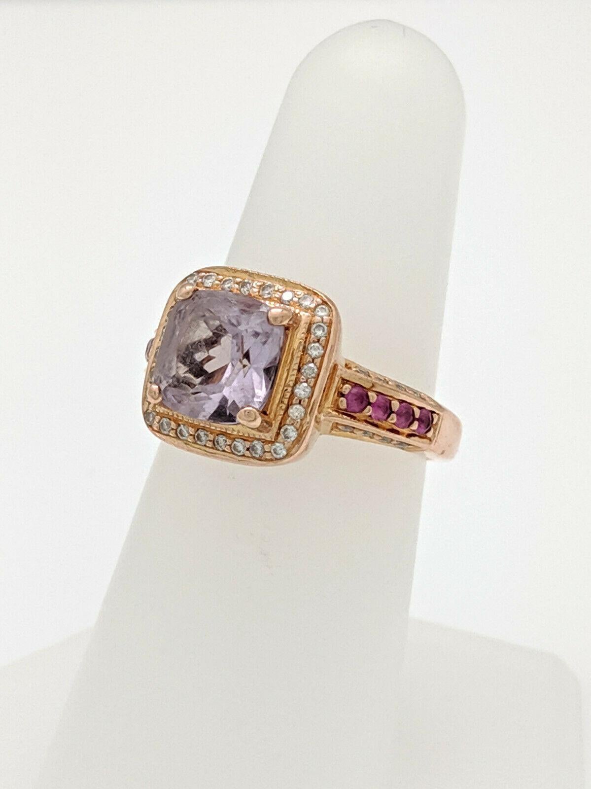 levian pink sapphire and diamond ring