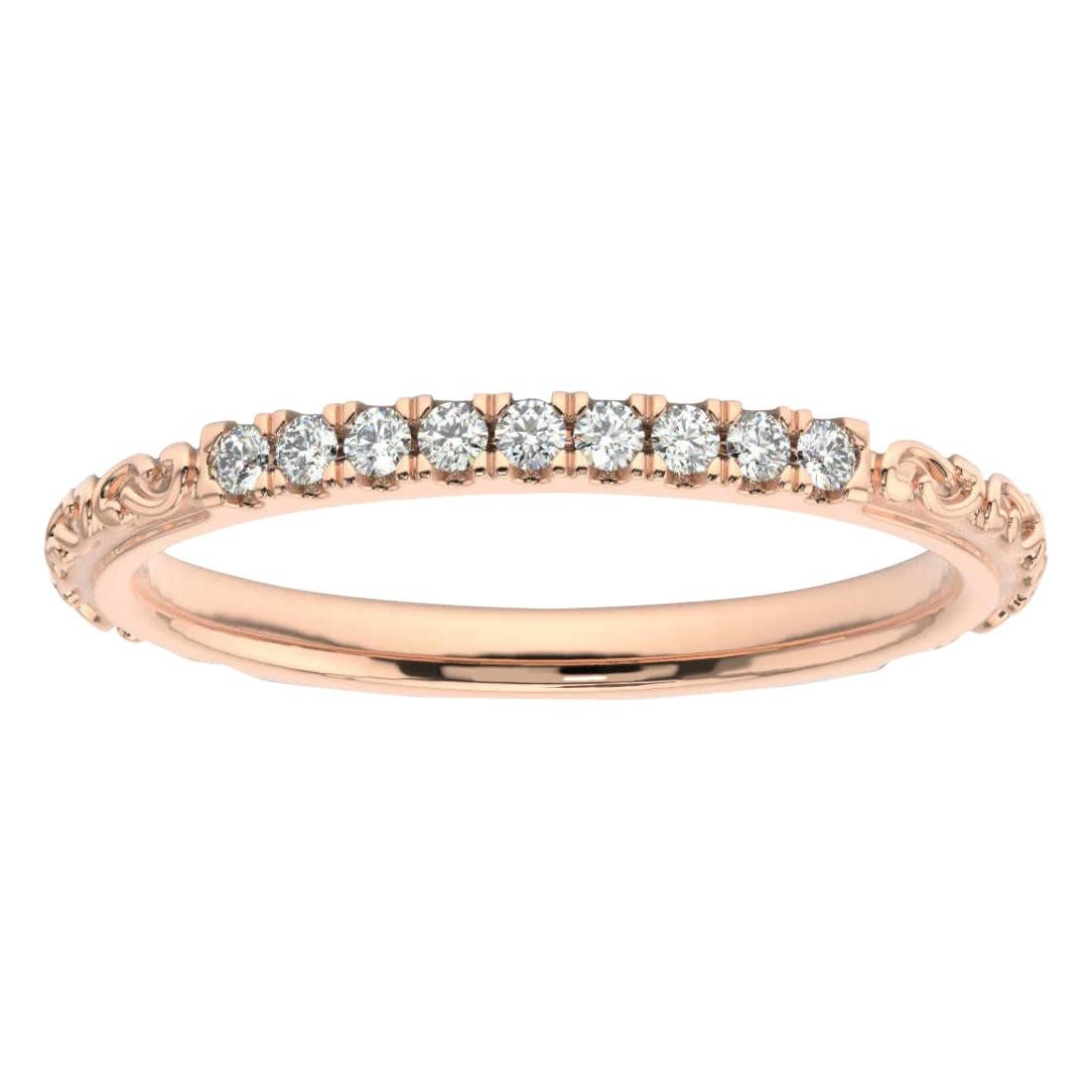 14K Rose Gold Leia Diamond Ring '1/10 Ct. tw'