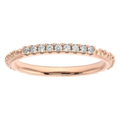 14K Roségold Diamantring '1/10 Ct. tw'