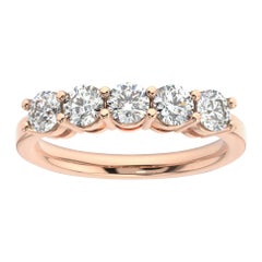 14K Rose Gold Marne 5-Stone Diamond Ring '1 Ct. tw'