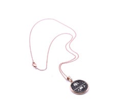 14 Karat Rose Gold Medallion Necklace