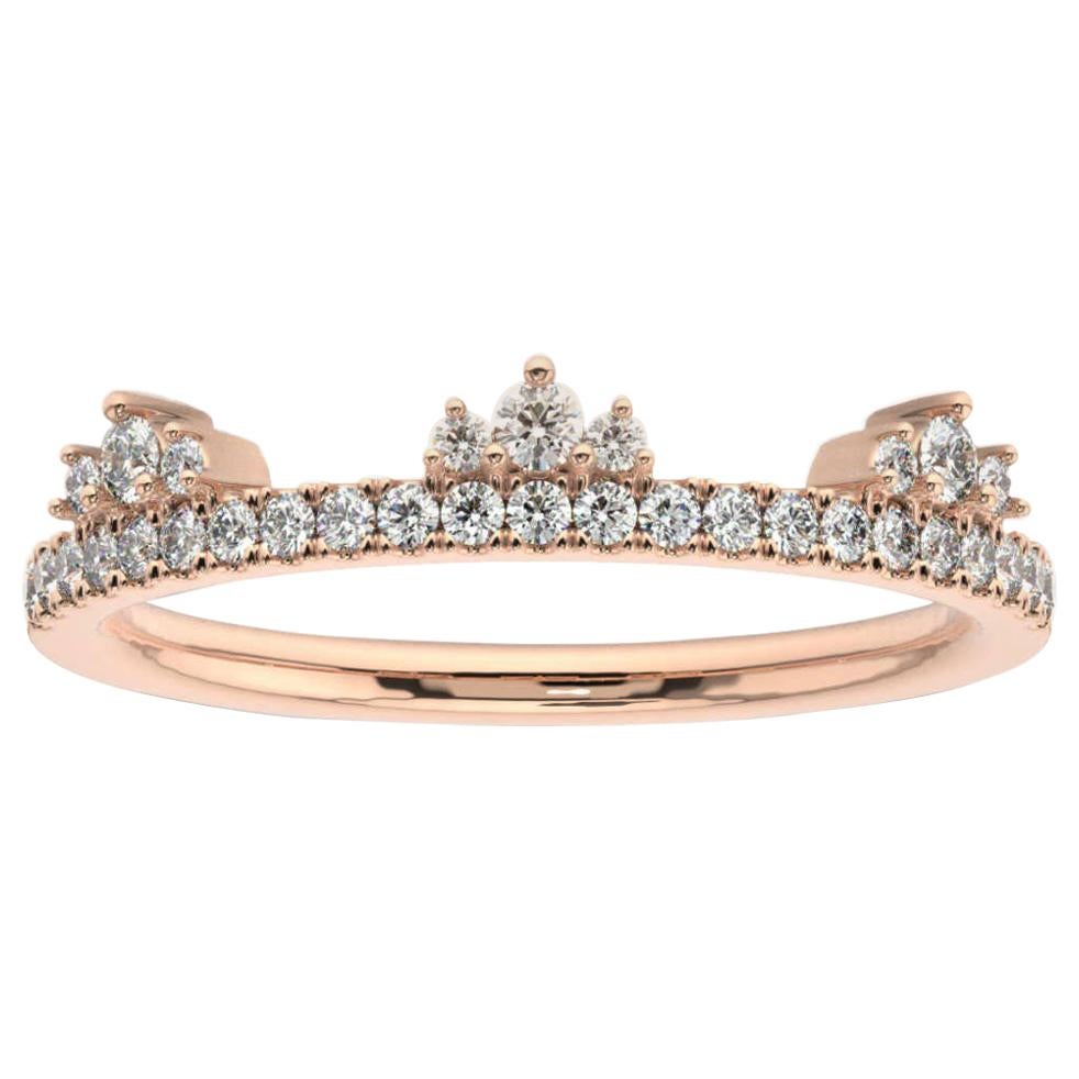 14K Rose Gold Meghan Diamond Ring '1/4 Ct. Tw' For Sale