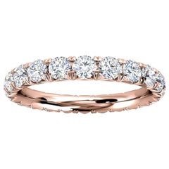 14k Rose Gold Mia French Pave Diamond Eternity Ring '1 1/2 Ct. Tw'