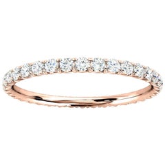 14K Rose Gold Mia French Pave Diamond Eternity Ring '1/2 Ct. Tw'