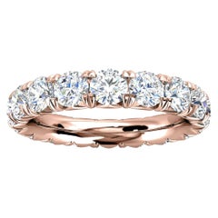 14k Rose Gold Mia French Pave Diamond Eternity Ring '3 Ct. Tw'
